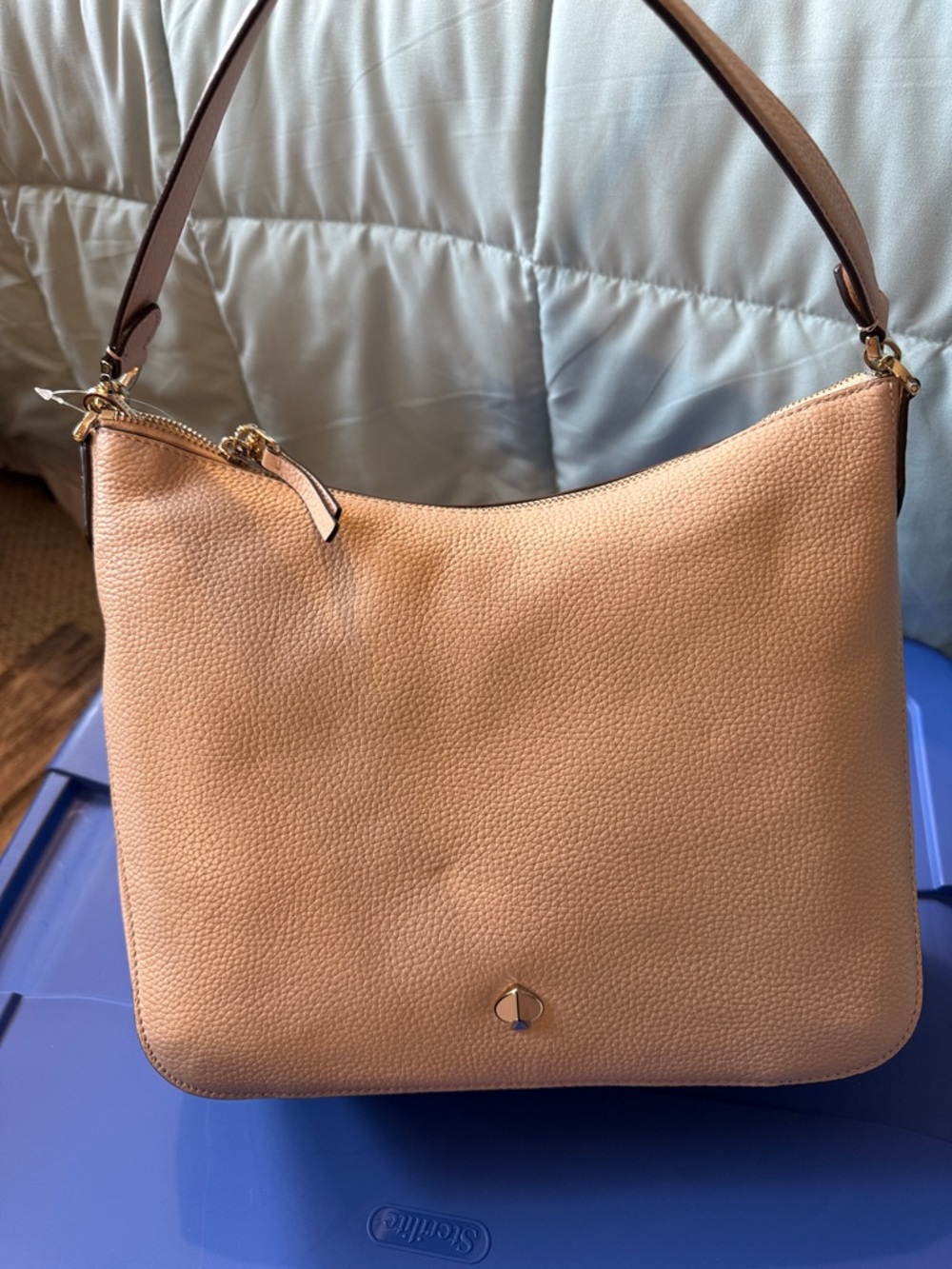 Kate Spade authentic Pebble Leather Shoulder Bag in Blush -